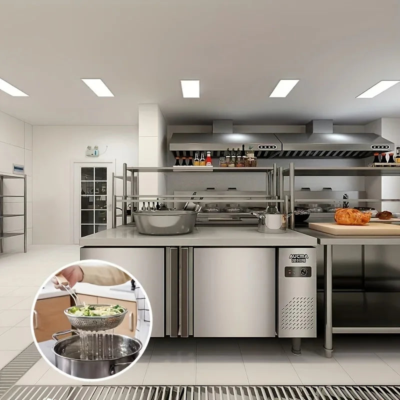 Stainless Steel Colander with Wooden Handle - Fine Mesh Skimmer Spoon for Cooking, Food Prep  Grease Filtering for Pasta Noodles.