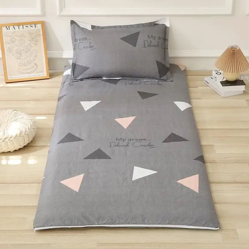 WASART Fully enclosed with zipper mattress protector cover geometric printed baby couple single double bed sheet protection pad