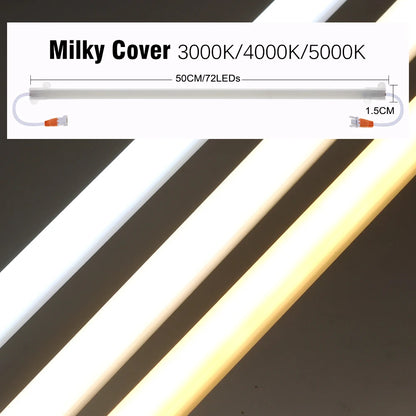 LED Tube Light AC220V  50cm 72LEDs High Brightness Night Bar 2835 Strip Energy Saving lamp for Home Kitchen Cabinet Wall Decor.