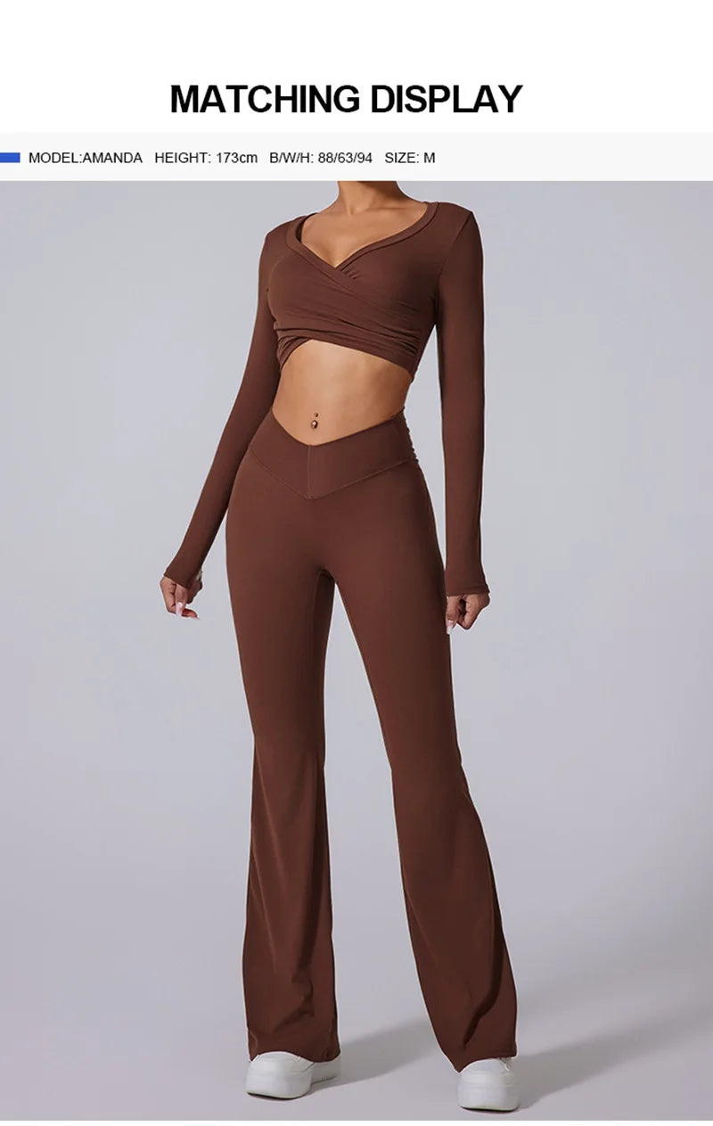 Cloud Hide Blue Sports Leggings Plus Size Long Yoga Pants Women Gym Fitness Running Flared Trousers High Waist Workout Tights.