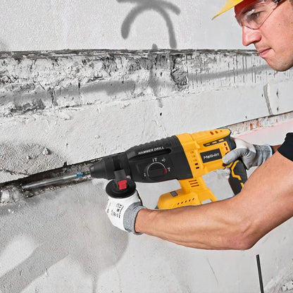 MELLWIN 26 mm bürstenloser elektrischer Bohrhammer, multifunktionaler Bohrhammer, Schlagbohrmaschine, Werkzeugset für Makita 18 V Batterie-Pin