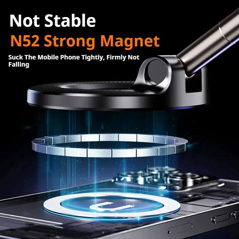 Xiaomi Magsafe Car Phone Holder Suction Cup Vacuum Magnetic Phone Stand 360° rotatable and Foldable Suction Cup Phone Holder.