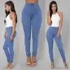 2021 NEW HOT SALE Women Denim Skinny Jeggings Pants High Waist Stretch Jeans Pure Color Slim Pencil Trousers боди женское.