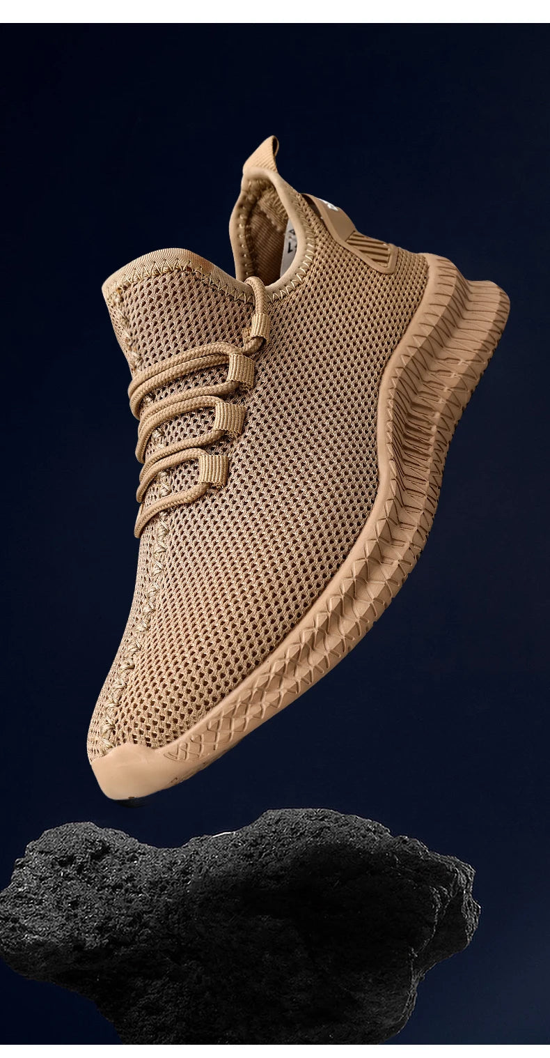 Men's Non-Slip Casual Sneakers Breathable Outdoor Jogging Training Hiking Sports Running Outdoor Women Weave Knit Lace Up Shoes.