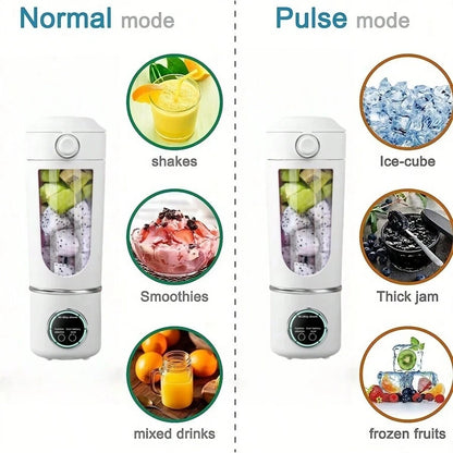 New Portable Juice Maker Blender for Shakes Smoothie 700ML Durable Juicer Steel Blades 2 In 1 Blender Bottle Smoothie Portable.