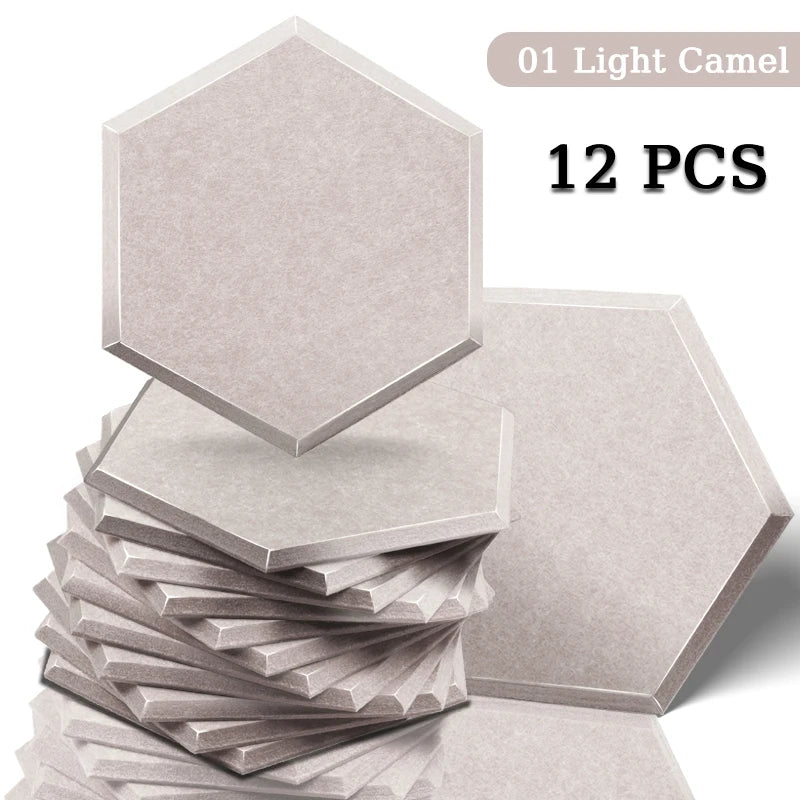 TOUO High Density Acoustic Panel 12pcs Soundproofing Panels Studio Acoustic Treatment Wall Sound Absorbing Bedroom Decoration