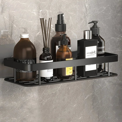 Schlag Kostenloser Wand Badezimmer Regal Kein Bohren Dusche Regal Küche Lagerung Organizer Shampoo Rack Make-Up Lagerung Organizer