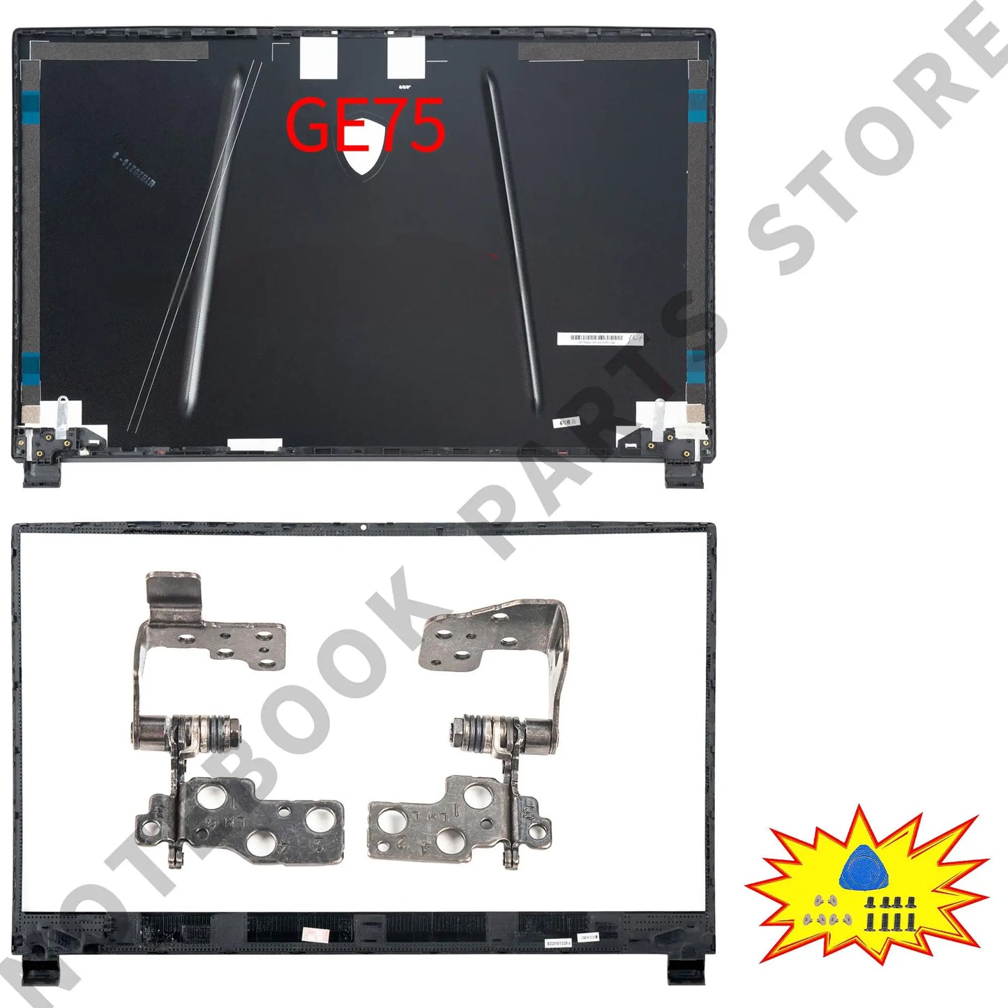 Laptop Housing Case For GE75 GP75 GL75 RAIDER/Leopard 8SG 9SE MS-17E3 17E7 17E9 New Back Cover Bezel Hinges PC Parts Replace.