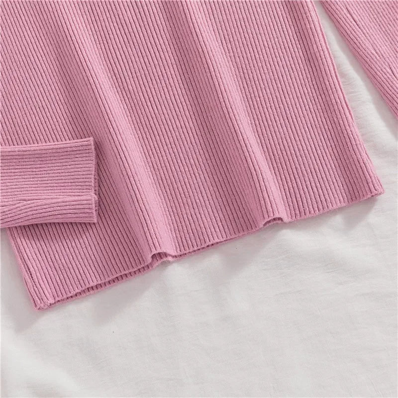 Frauen einfarbig lange Ärmel Roll kragen pullover Strick pullover grundlegende weiche Pullover einfache elegante Mode neu