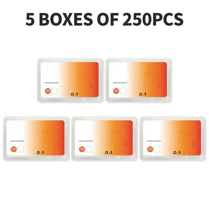 500/250/50PCS - Smooth Floss Rod - Cleaning interdental gaps and oral care.