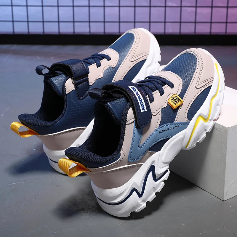 Girl's Fashion Sneakers Lovely Girls Sneaker Outdoor Breathable Mesh Flat Sport Shoes Kids Casual School Walking Shoe Antislip