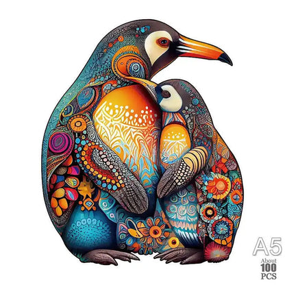 Irregular Shaped Wooden Animal Puzzle DIY Puzzle Party Games Educational Gift for Kids Holiday Gift Intelligent Cat Wood Jigsaw