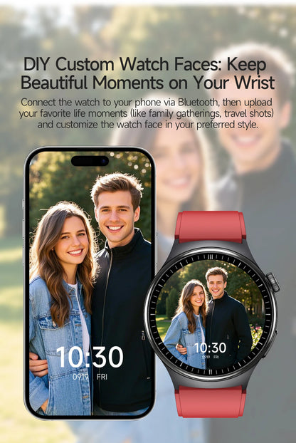 2026 New Smart Watch Men ECG+PPG Blood Lipids Uric Acid Blood Pressure Bluetooth Call 1.43'' Sapphire Smartwatch Remote Nursing