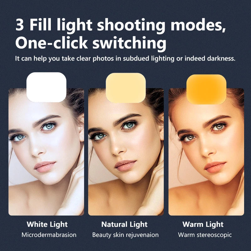 L13D Selfie Stick 1160mm with Wireless Bluetooth Double Fill Light Extended Tripod with Remote Shutter for Android IOS Cellphone.