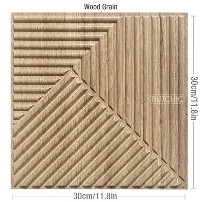 12pcs 30x30cm Super 3D Art Wall Panel PVC Waterproof 3D Wall Sticker Decor Tiles Diamond Design DIY Home Decor 11.81'' X 11.81''