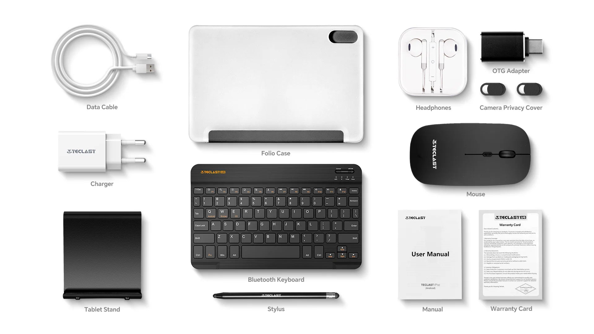 Teclast P30T Case 10-Inch Android Tablet 15 Max 12Gb Ram 128Gb Rom T606 8-Core All-In-One Keyboard/Case/Mouse/Stylus/Headphone/Stand.