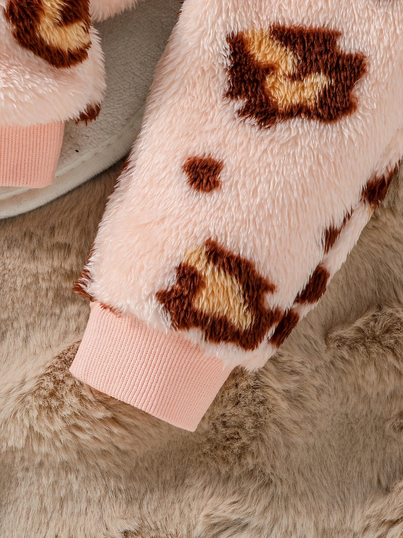 2024 neue Stil 6M-3Y Baby Unisex 2 stück Säuglings/Kleinkind Winter Niedlichen Kleinen Bären Plüsch Pullover Hosen Casual set.