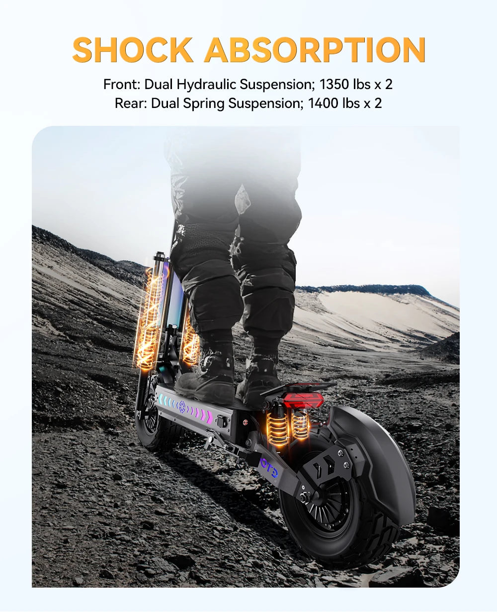 OOTD T90 Foldable Adult Electric Scooter, 85km/h E-Scooter, 4200W Electric Kick Scooter, 60V 31.2Ah Skateboards Kickboard, 100km.