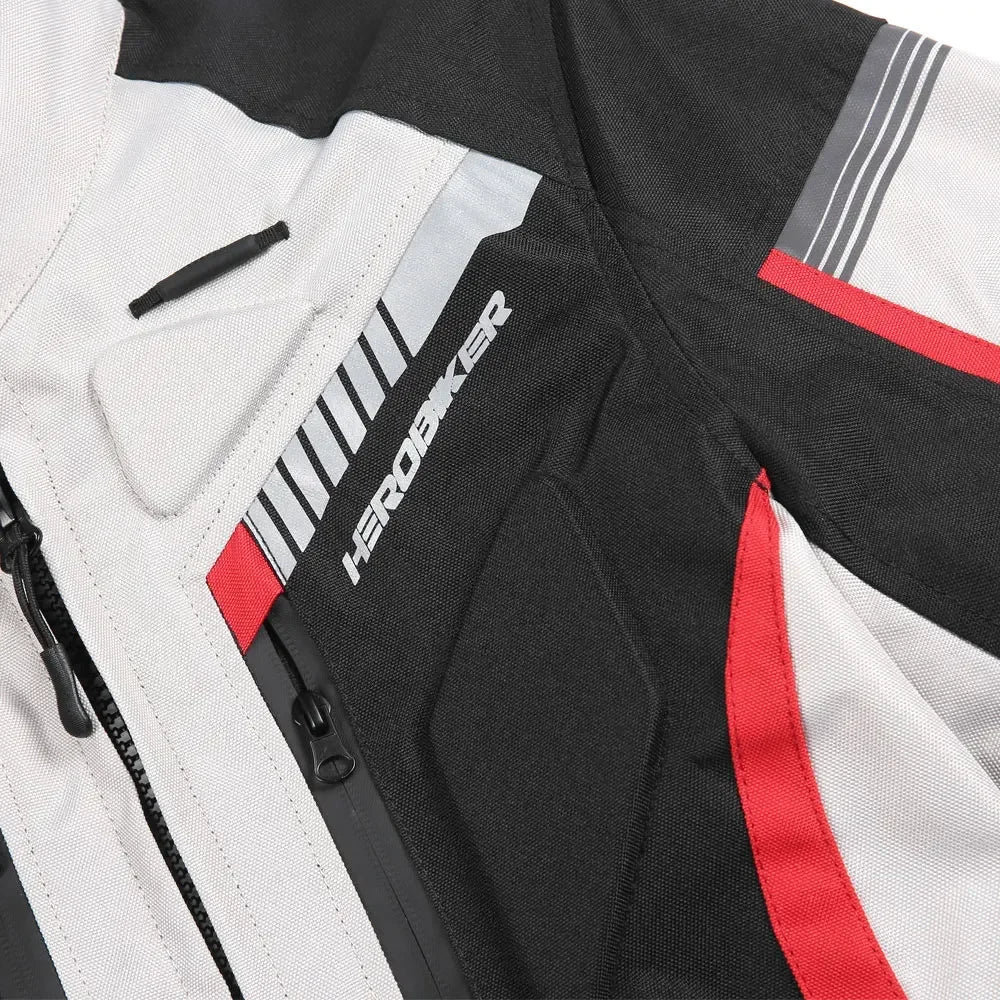 Best Selling Waterproof Motorcycle Jacket Man Racing Suit Wearable Motorcycle Jacket Motorcycle Pants Moto with EVA Protection.