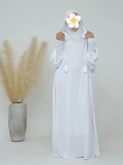 Ramadan Eid Dubai Linen Khimar Abaya Damen Muslim Modal Hijab Dress Kaftan Abayas For Women Kebaya Robe Femme Musulmane.