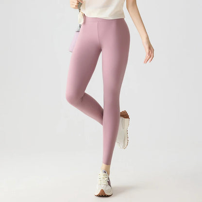 BIVIGAOS Spring Summer Multi Colored Thin Casual Fashion Sharkskin Leggings Women High Waist Tight Sport Cycling Fitness Legging