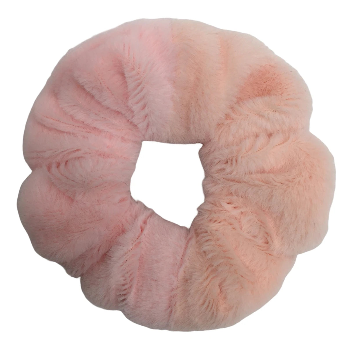 6pc Hair Scrunchies Furry Elastic Band Women Girl Ponytail Holder Rubber Ties Accessories Plush Faux Fur Soft Chiffon Headband