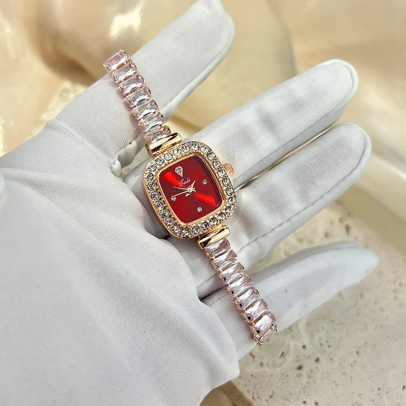 Luxury Women Watches Fashion Diamond Crystal Watches Elegant Quartz Wristwatches for Bracelet Female Wrist Watch Reloj Mujer.