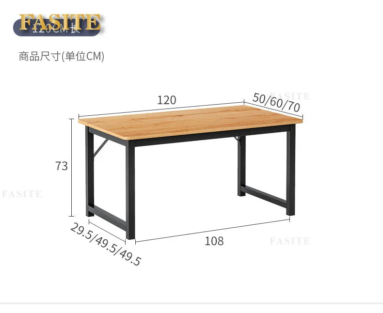 Hochwertiger, langlebiger Computertisch, Desktop-Tisch für Zuhause, Schlafzimmer, moderner, einfacher Mietisch, Studenten-Studientisch, langer Streifen