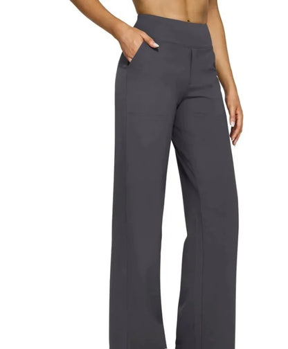 Lässige, lockere Hose mit geradem Bein für Damen, Sommer, Neuankömmling 2024, Taschendetail, bequeme Passform, lange Hose, modisch.