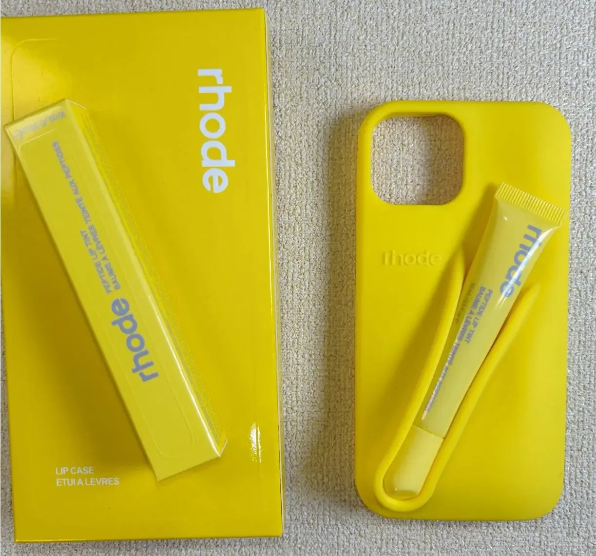 With Lip Gloss Full Set Case for IPhone 17/16/15/14/15/14/13/12/11Pro Max Plus Air Lipstick Silicone Toast Espresso Ribbon Box.