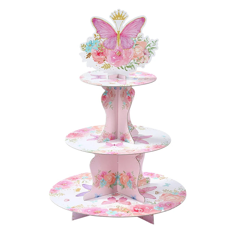 Schmetterling Geburtstag Party Dekoration Mädchen Einweg Geschirr Set Pappteller Tasse Ballon Tischdecke Schmetterling Thema Liefert