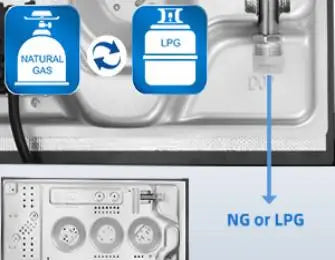 4-Burner Glass Ceramic Built-in Natural gas Propane gas New White Gas hob.