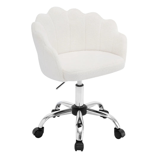 WOLTU Höhenverstellbarer, ergonomischer Schreibtischstuhl, Drehstuhl mit Rollen, Gaming-Schminkstuhl, Lordosenstütze für das Heimbüro