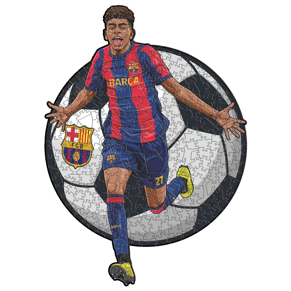 Soccer Player Wooden Puzzle for Football Fan Sports Star Wood Jigsaw Advanced Difficulty A3 A4 Size Puzzles.