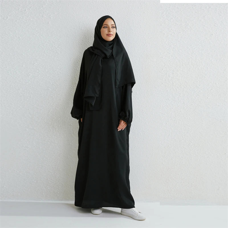 Muslim Abaya Prayer Dress Islamic Clothing Women.