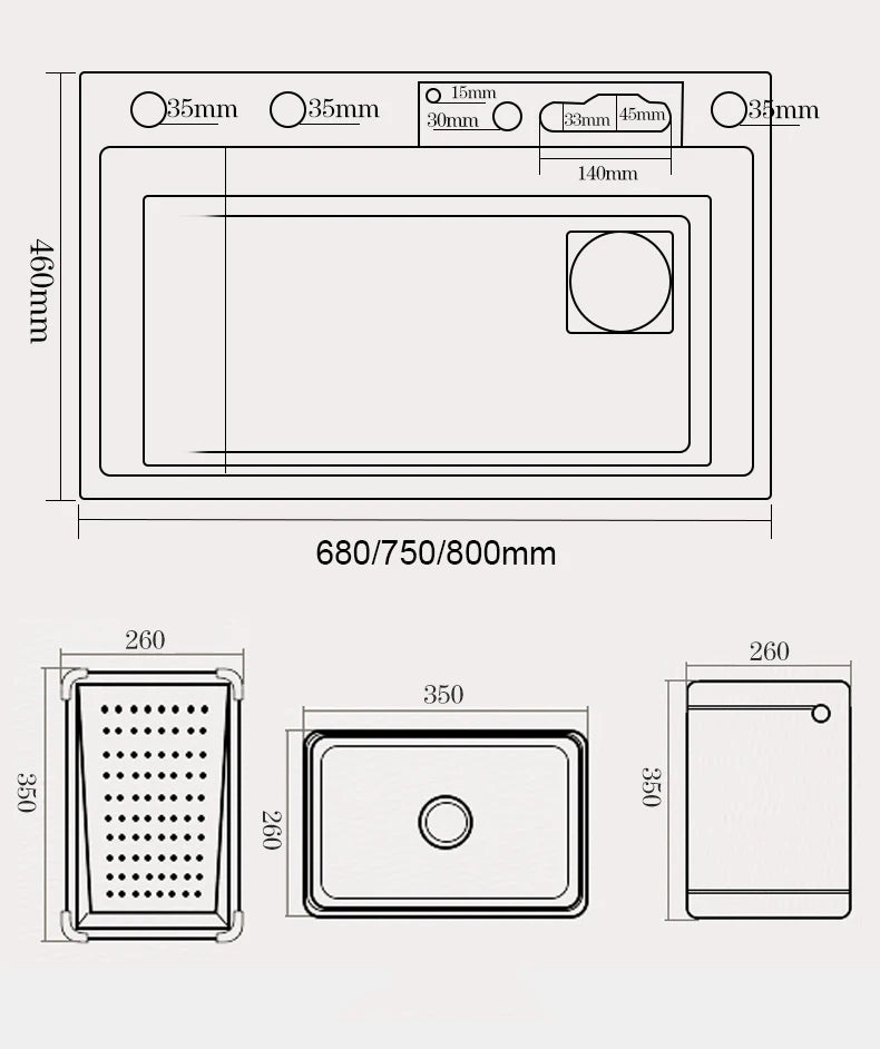 YCRAYS Digital Display Nano Kitchen Sink Large Single Bowl SUS304 Waterfall Faucet Cup Washer Purified Tap Soap Dispenser