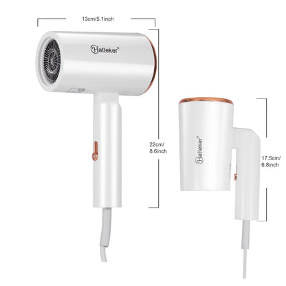 Hatteker 3-level Folding Hairdryer 2600W Hot Air Anion Hair Care for Home Travel Hair Dryer Dormitory Blow Drier 220V-240V EU