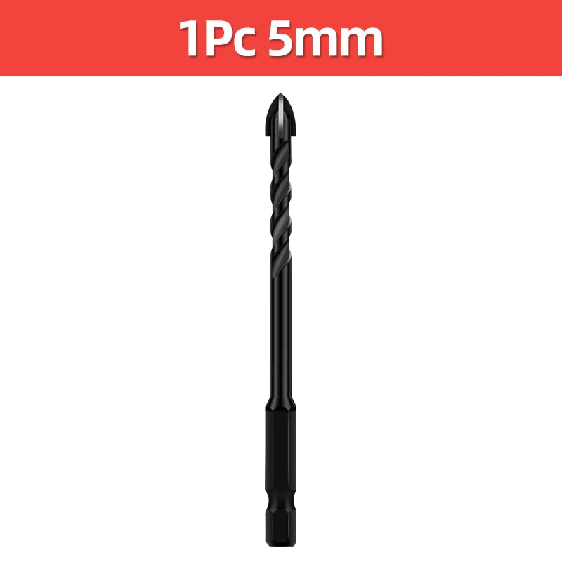 TOOLEYE Kreuz Hex Bohrer Set Für Beton Porzellan Fliesen Glas Metall Multifunktions Bohrer Bits Kit Power Werkzeuge Bohren Bohrer