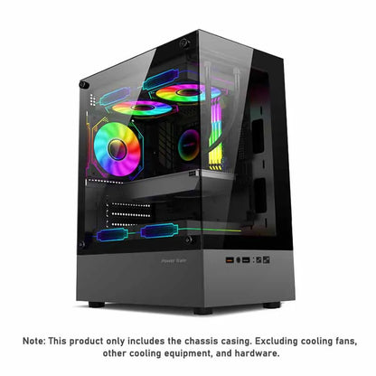 Power Train Illusionary Realm Computer Case M-ATX/Mini-ITX Desktop Game Chassis ATX Power Supply Support 240 Water Cooler