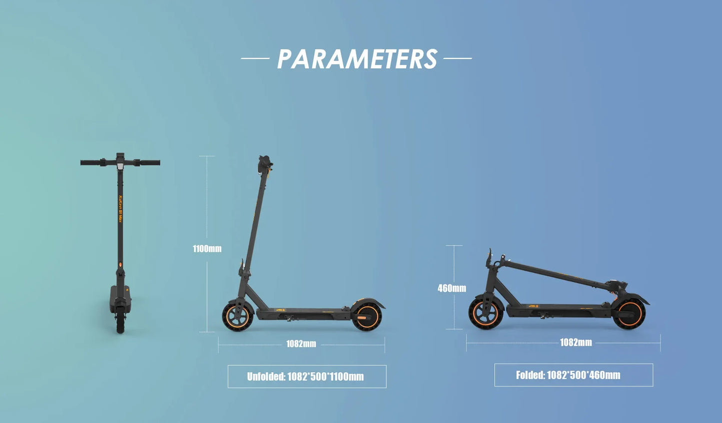 KuKirin S1 Max EU STOCK 2025 New Electric Scooters 350W Motor 36V 10.4Ah Battery 8 inch Tire 39km Max Range Foldable E-Scooters