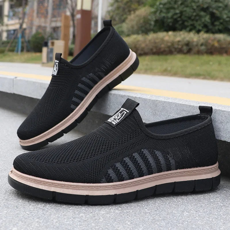 Men's Casual Sneakers Spring Summer Breathable Mesh Lightweight Soft Sole Antimicrobial Free Shipping Shoes.