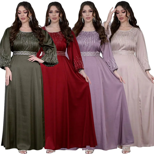 Abendkleider Arabische Lange Robe Stickerei Muslimische Frauen Party Jalabiya Eid Ramadan Marokko Dubai Abayas Kaftan Islam Vestidos Neue.