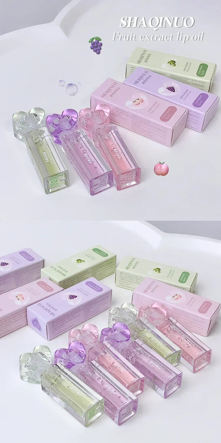 Plumping Jelly Lip Gloss Lasting Moisturizing Transparent Lip Oil Water Light Mirror Peach Lipstick Women Lips Makeup Cosmetics