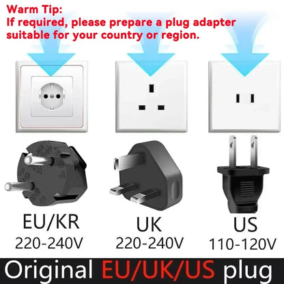 Professional 2-in-1 Hair Straightener & Dryer Combo - Negative Ion Heating Flat Iron with Display. Ideal for Home and Salon