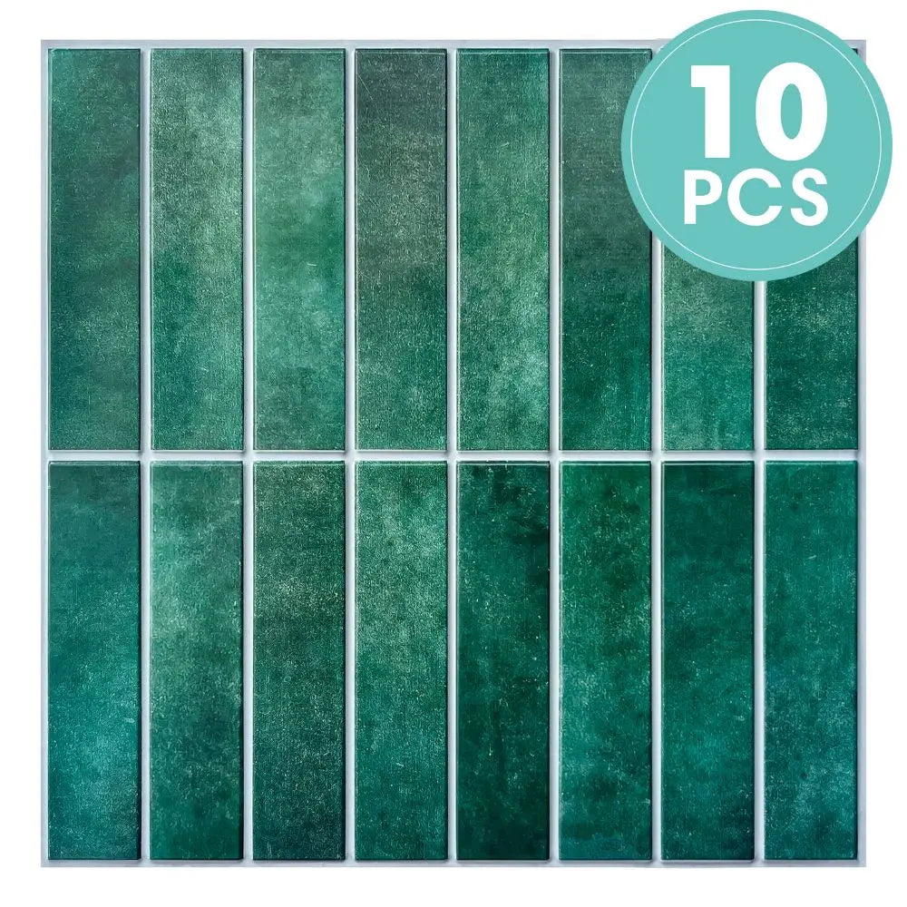 10 PCS Fish Scale Matte Peel-and-Stick Wall Panels, 30 x 30 cm, Waterproof Tiles, Living Room Splashbacks, Wall Decoration