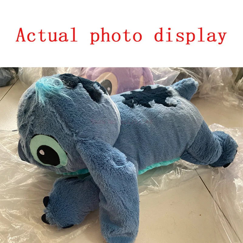 45-80cm Lilo & Stitch Disney Plush Doll Big Stuffed Animals Toys Pillow for Sleep Children Birthday Gift Valentine's Day Present.