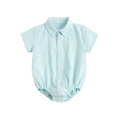 Sanlutoz Baumwolle Baby Jungen Bodys Mode Neugeborenen Kleidung für Baby Jungen Kurzarm Sommer Baby Kleidung Plaid