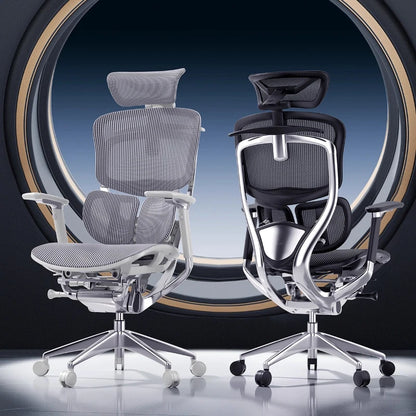 Ergonomischer Computerstuhl Designer Bequeme nordische Fußstütze Moderner trendiger Bürostuhl Entspannendes Lesen Muebles-Möbel