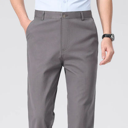 Chino-Hose für Herren, Business-Casual-Kleiderhose, Frühling, Sommer, Herbst, leichte, bequeme Hose mit Taschen.