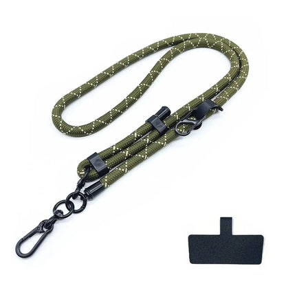 Phone Lanyard Adjustable 1 Cm Diameter Outdoor Universal Case Crossbody Shoulder Card Neck Cord Clip Hang Anti-lost Wrist Strap